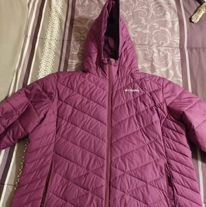 Columbia Women's Plus Size Heavenly Hooded Jacket, Wild Iris, 2X